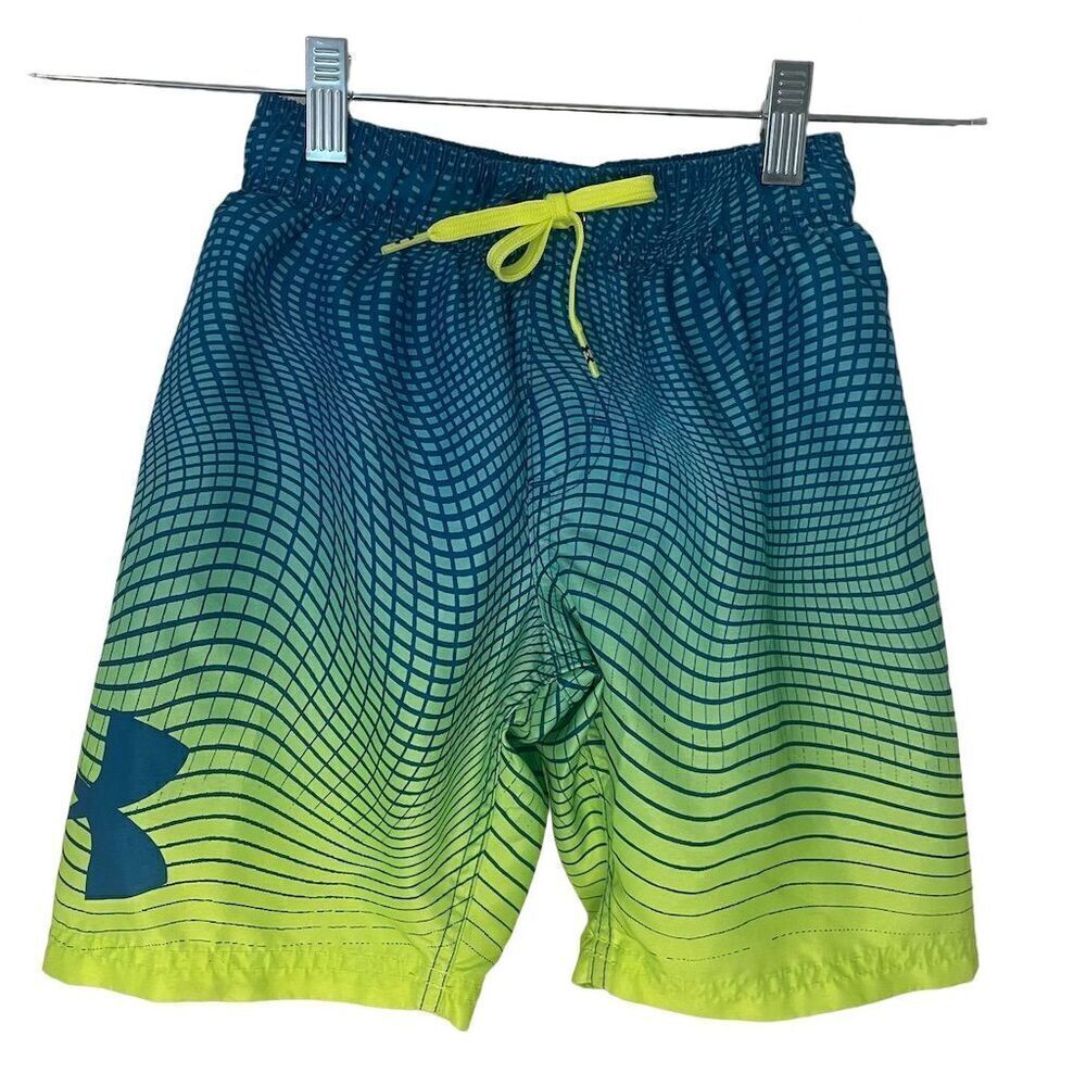 Under Armour Boys' Swim Trunks Size S Gradient Quick-Dry Elastic Waistband
